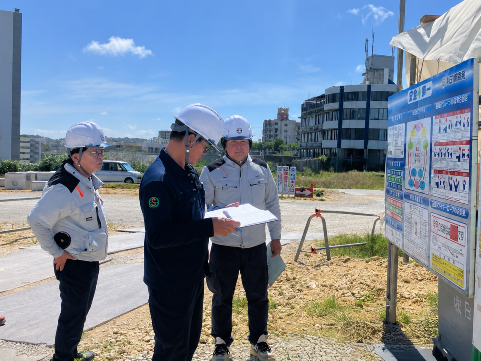 安全パトロールの写真
沖縄県宜野湾市の工事現場